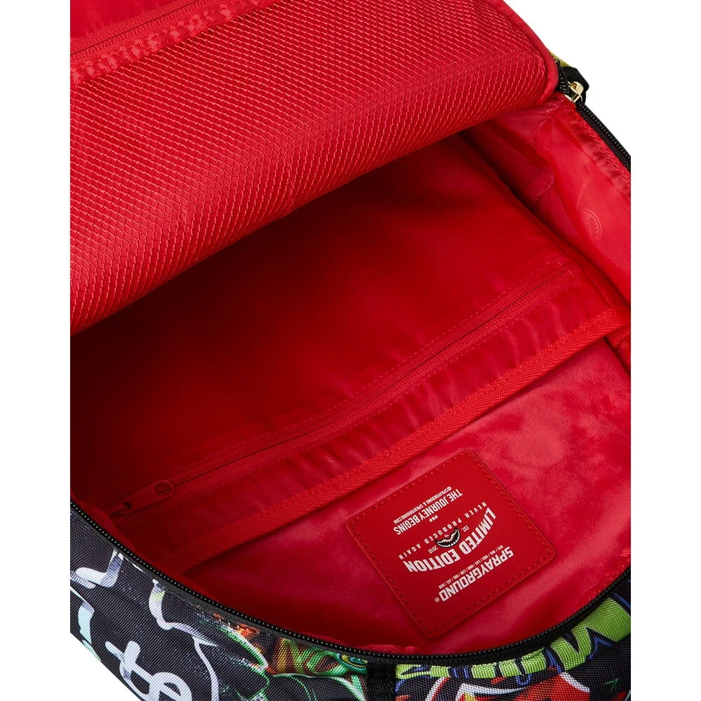 Sprayground Moneybear Tunnel Mural Backpack Unisex Multi Adjustable Strap SPR331